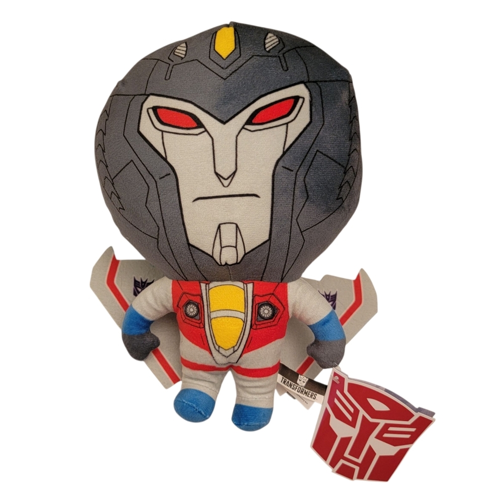 Nwt 10" TRANSFORMERS Starscream 2024 Plush Stuffy Doll